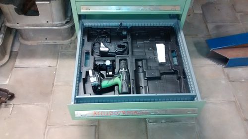 Cordless drill with case