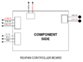 Pinout van de controller, voor als je 'm weer in elkaar wil zetten.