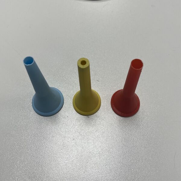 File:3d printed French Horn mouthpieces bores.jpg