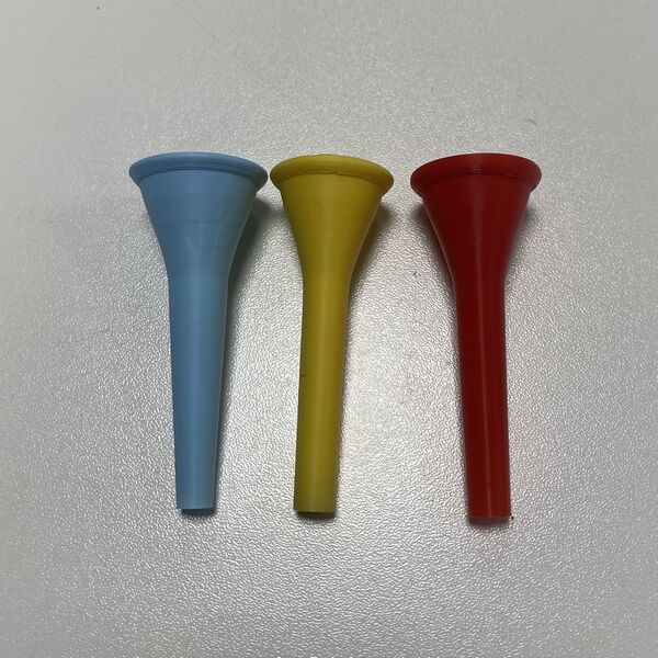 File:3d printed French Horn mouthpieces external profiles.jpg
