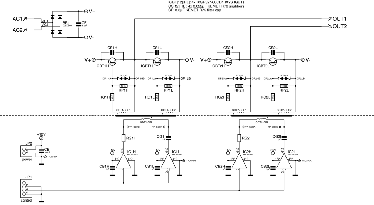 The power stage schematic.